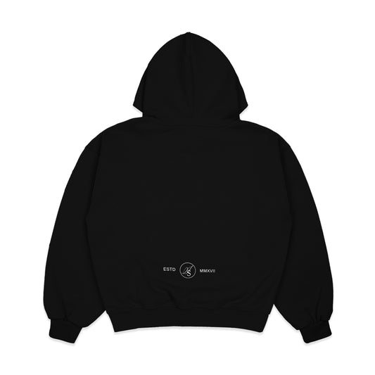 DOCUMENT COVER MIDNIGHT BLACK HOODIE