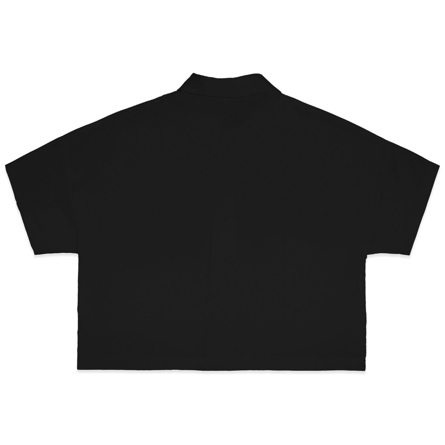 BONJOUR MADAME LINEN BLACK CROP SHIRT