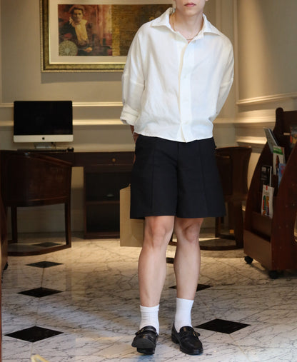 FRANCESCO LINEN WHITE SHIRT