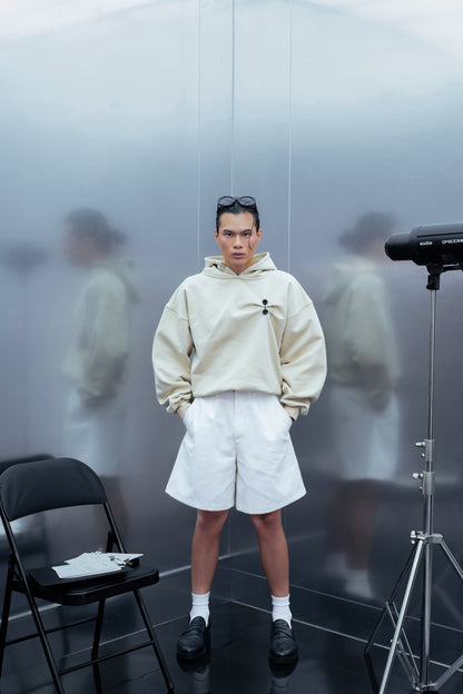 DOCUMENT COVER BUTTER HOODIE