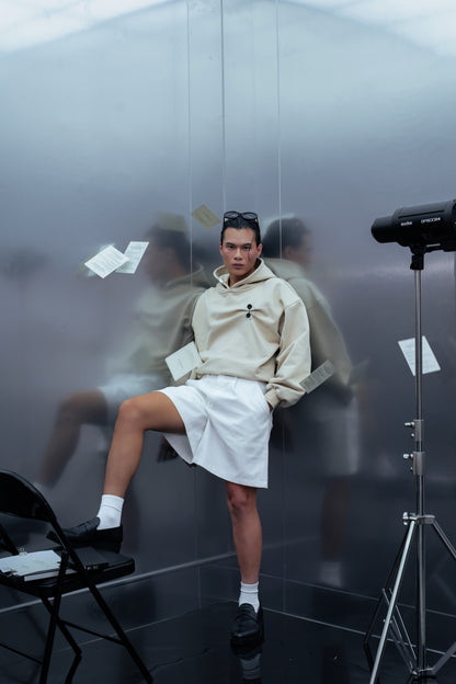 DOCUMENT COVER BUTTER HOODIE