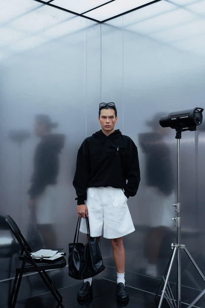 DOCUMENT COVER MIDNIGHT BLACK HOODIE