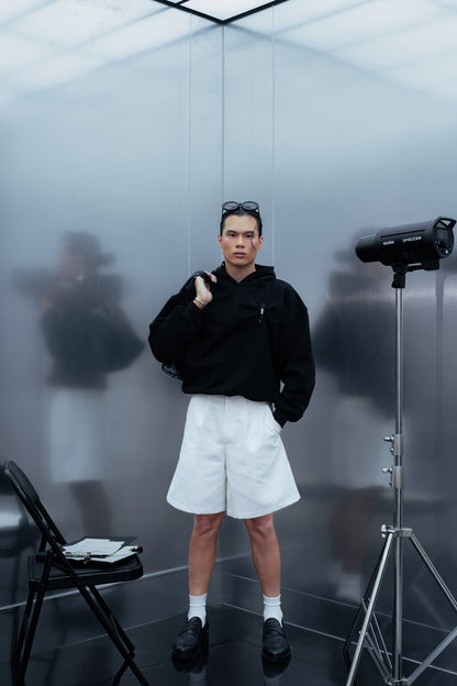 DOCUMENT COVER MIDNIGHT BLACK HOODIE