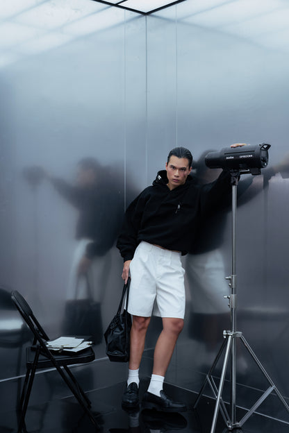 DOCUMENT COVER MIDNIGHT BLACK HOODIE