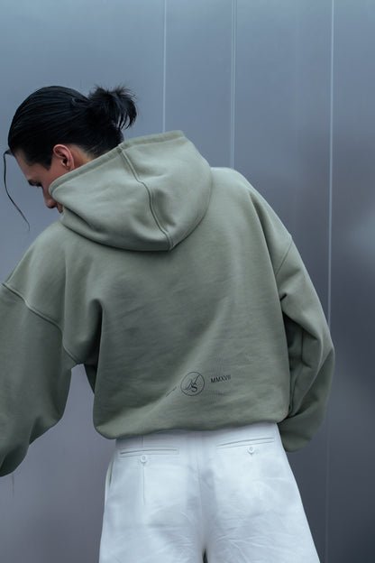 DOCUMENT COVER OLIVE HOODIE