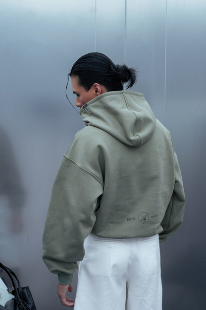 DOCUMENT COVER OLIVE HOODIE