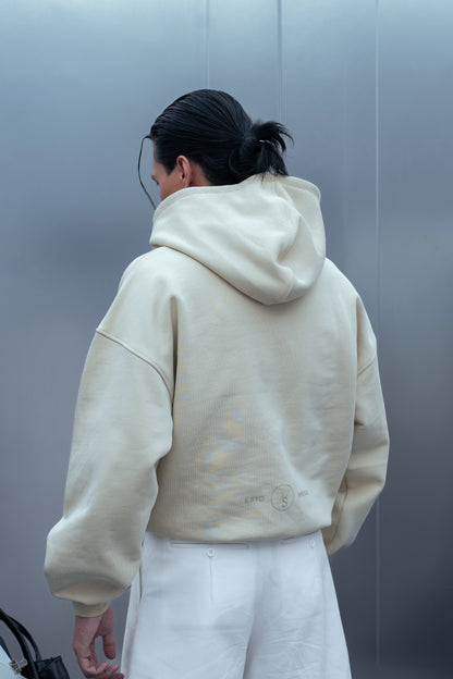 DOCUMENT COVER BUTTER HOODIE