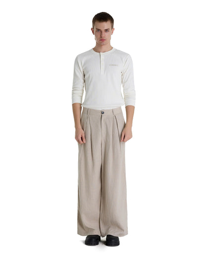 RIBBINORI MILKY WHITE LONG-SLEEVED
