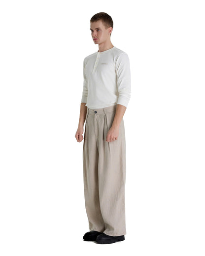 RIBBINORI MILKY WHITE LONG-SLEEVED
